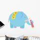 Cute Cartoon Elephant Wall Decal