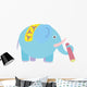Cute Cartoon Elephant Wall Decal