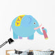 Cute Cartoon Elephant Wall Decal