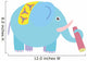 Cute Cartoon Elephant Wall Decal