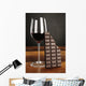Glass Red Wine and Wall Decal