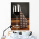 Glass Red Wine and Wall Decal