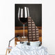 Glass Red Wine and Wall Decal