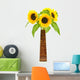Sunflowers Bottle Wall Decal