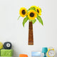 Sunflowers Bottle Wall Decal
