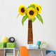 Sunflowers Bottle Wall Decal