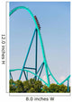 Fast Fall Roller Coaster Wall Decal