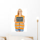 Frau Warnweste Mit Schild Wall Decal