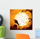 Halloween Crow Graveyard Wall Decal