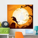 Halloween Crow Graveyard Wall Decal