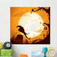 Halloween Crow Graveyard Wall Decal