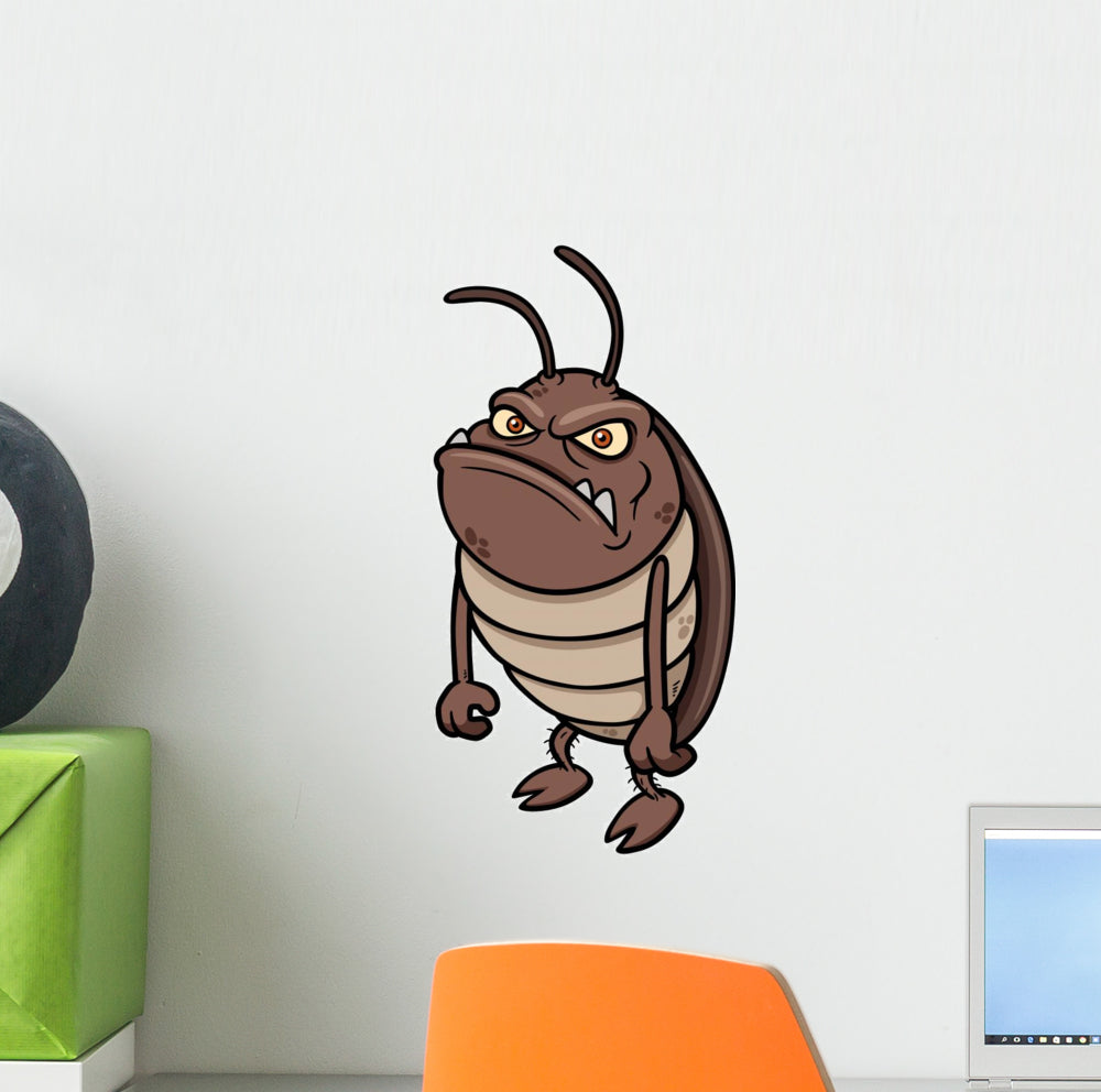Cartoon Cockroach Wall Decal - WallMonkeys.com – Wallmonkeys