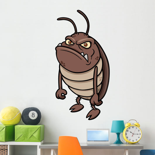 Cartoon Cockroach Wall Decal