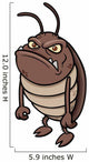 Cartoon Cockroach Wall Decal