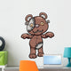Evil Zombie Teddy Bear Wall Decal
