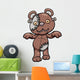 Evil Zombie Teddy Bear Wall Decal