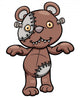 Evil Zombie Teddy Bear Wall Decal