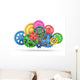 Perpetuum Mobile Color Gears Wall Decal