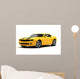 Yellow Sports Car Wall Decal