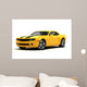 Yellow Sports Car Wall Decal