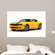 Yellow Sports Car Wall Decal