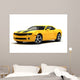 Yellow Sports Car Wall Decal
