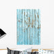 Old Blue Wood Plank Wall Decal