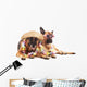 German Shepherd Hawaiian Style Wall Decal
