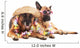 German Shepherd Hawaiian Style Wall Decal