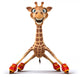 CG Giraffe Skating Towards You Wall Decal