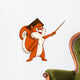 Cartoon Squirrel Graduate Wall Decal