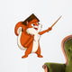 Cartoon Squirrel Graduate Wall Decal