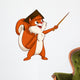 Cartoon Squirrel Graduate Wall Decal