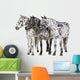 Appaloosa Horse Line-up Wall Decal