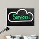 Cloud Computing - Services Concept Wall Decal