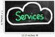 Cloud Computing - Services Concept Wall Decal