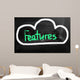Cloud Computing - Features Concept Wall Decal