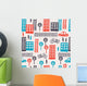 City Seamless Pattern Wall Decal