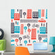 City Seamless Pattern Wall Decal