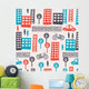 City Seamless Pattern Wall Decal