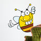 Cartoon Bee Around Corner Wall Decal