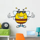 Smiling Pudgy Bee with Wall Decal