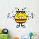Smiling Pudgy Bee with Wall Decal