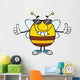 Smiling Pudgy Bee with Wall Decal