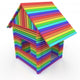 Rainbow House Wall Decal
