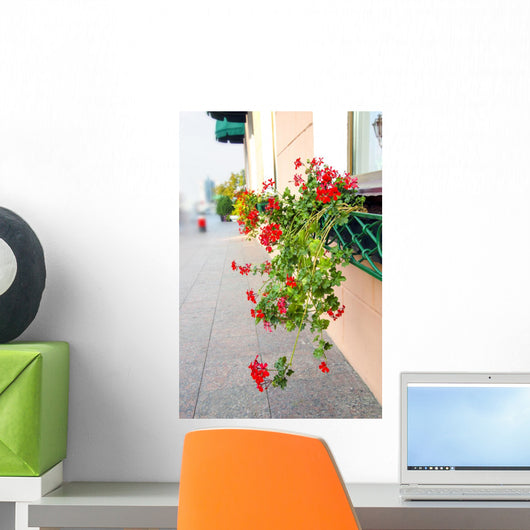 Windows with Flowers Wall Decal
