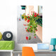 Windows with Flowers Wall Decal