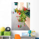 Windows with Flowers Wall Decal