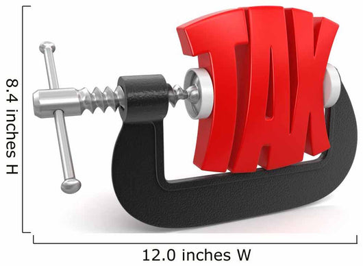 Tax Clamp Clipping Path Wall Decal