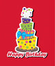 Birthday Card with Topsy-turvy Wall Decal
